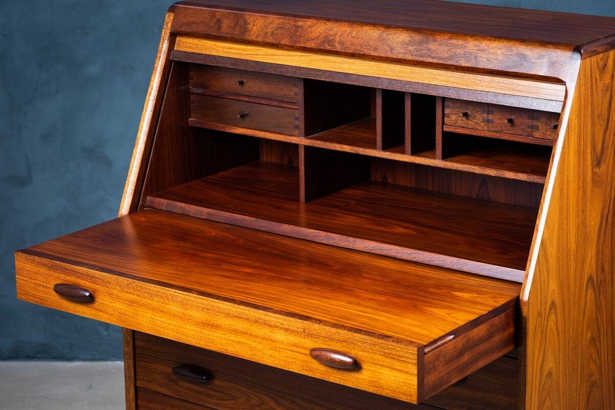 Rosewood Secretary by Dyrlund, Denmark, 1970s