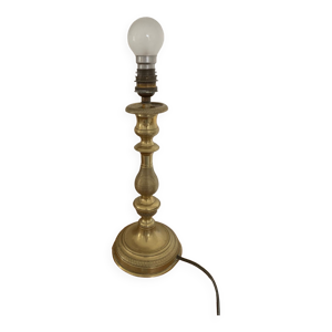 pied de lampe en laiton