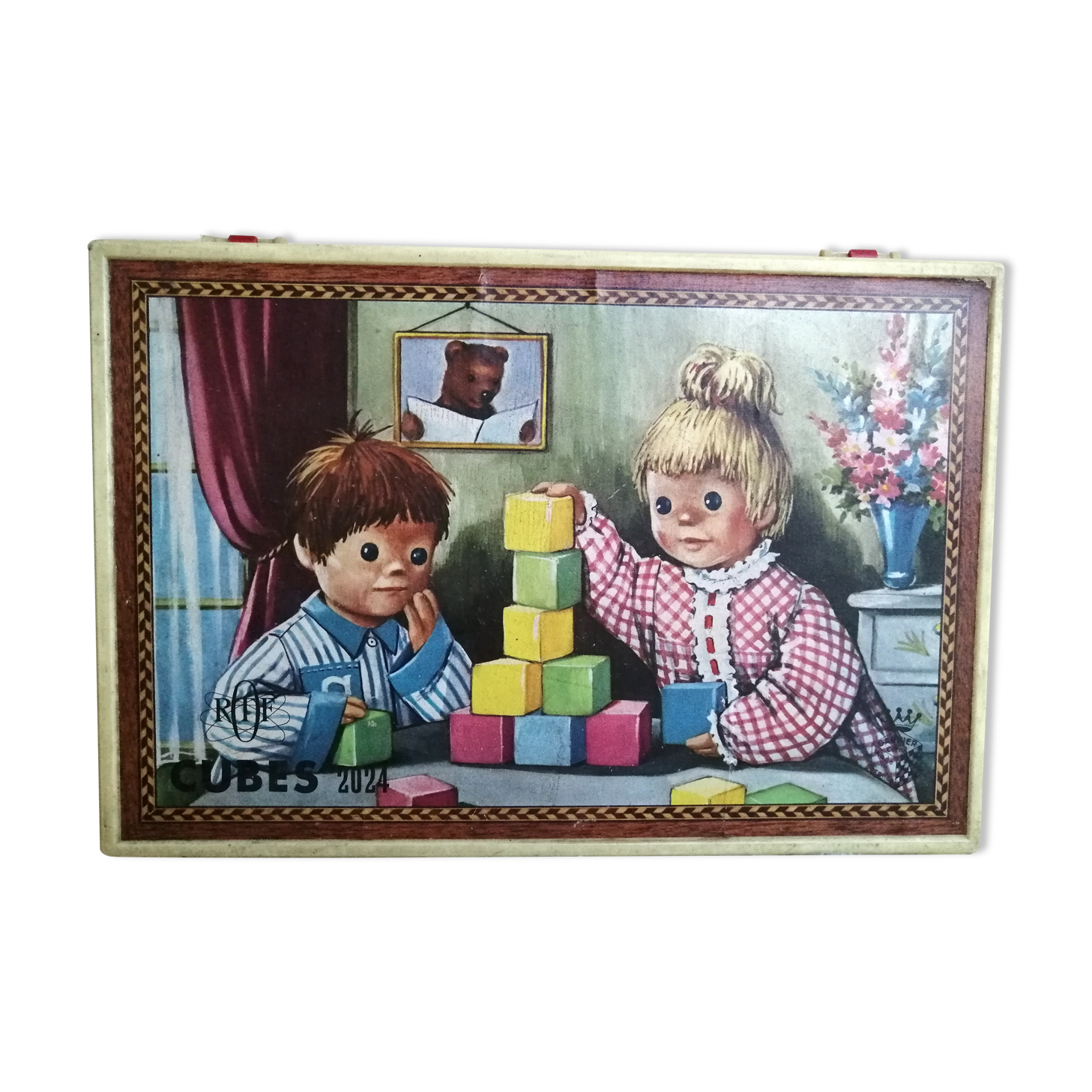 Box of cubes "Good night little" 1960 complete.