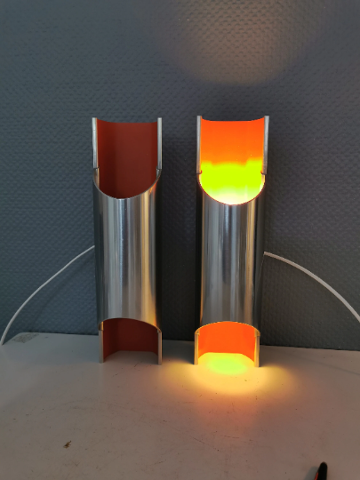 Set of Pandean wall lights by Bent Karlby for LYFA, Denmark 1970