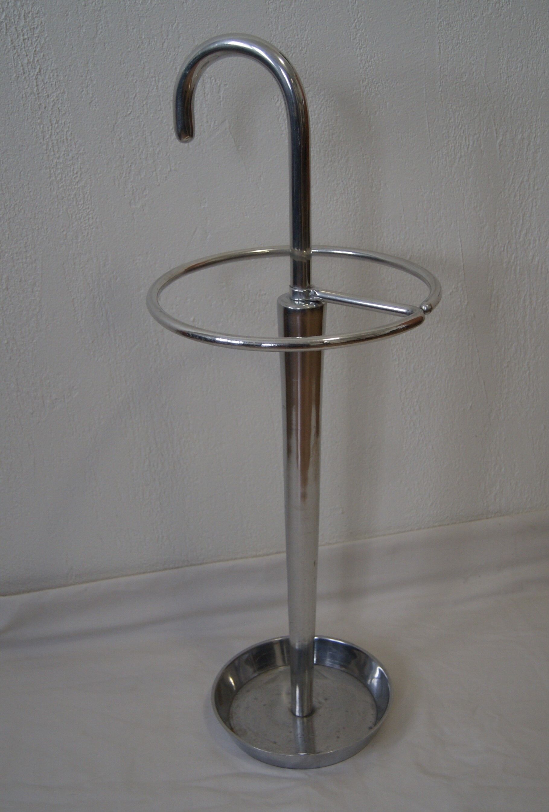 Vintage aluminum umbrella holder