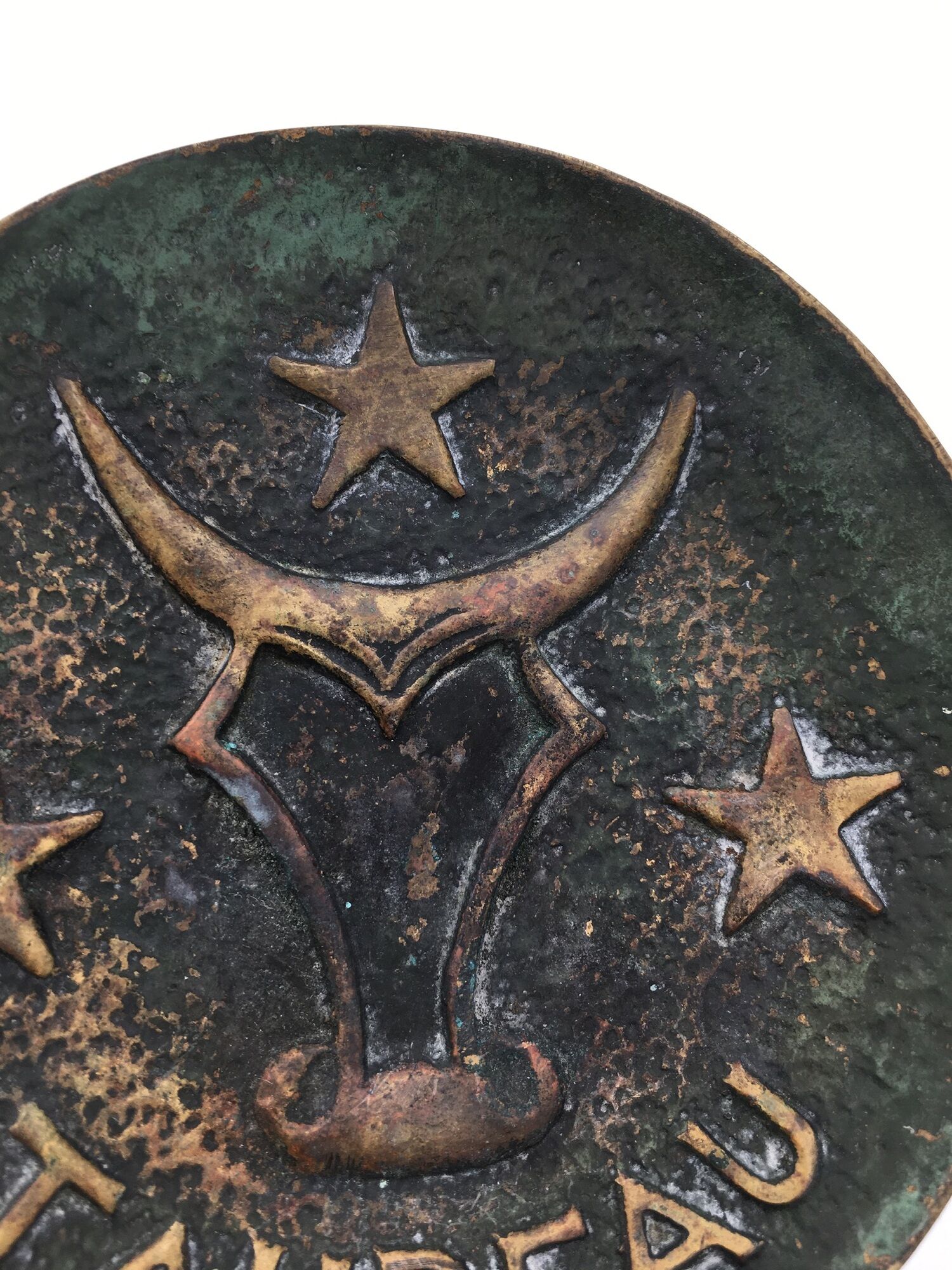 Bronze trinket bowl, Max le Verrier, taurus zodiac sign decoration, signed - Circa 1930-1940