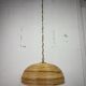 Midcentury Pencil Reed, Rattan, Bamboo and Brass Pendant Hanging Lamp, 1970