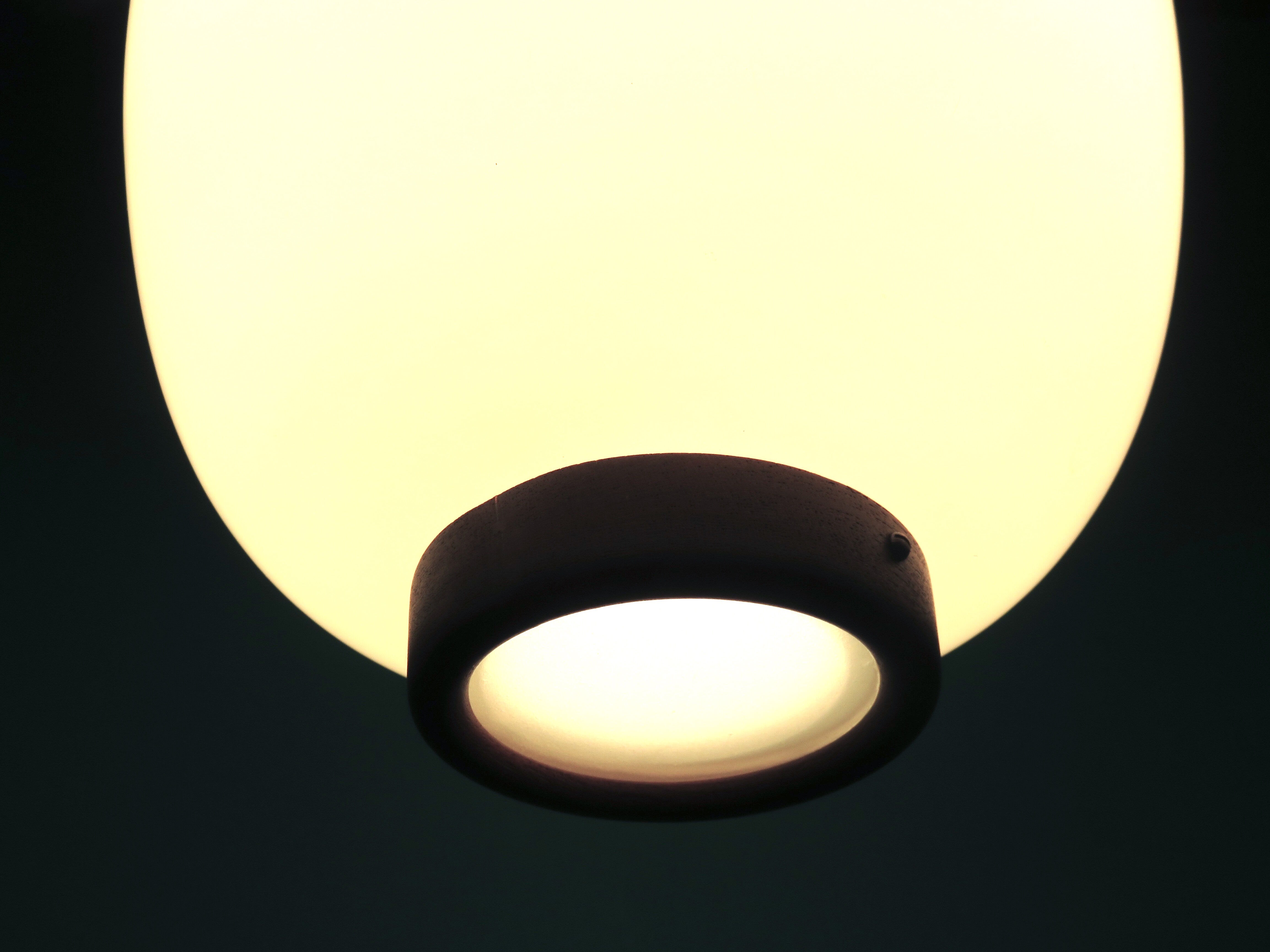 Suspension en opaline de Bent Karlby, Danemark, 1950