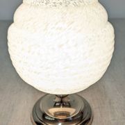 Art Deco bedside or ambient lamp in glass from Clichy, France, circa 1920.