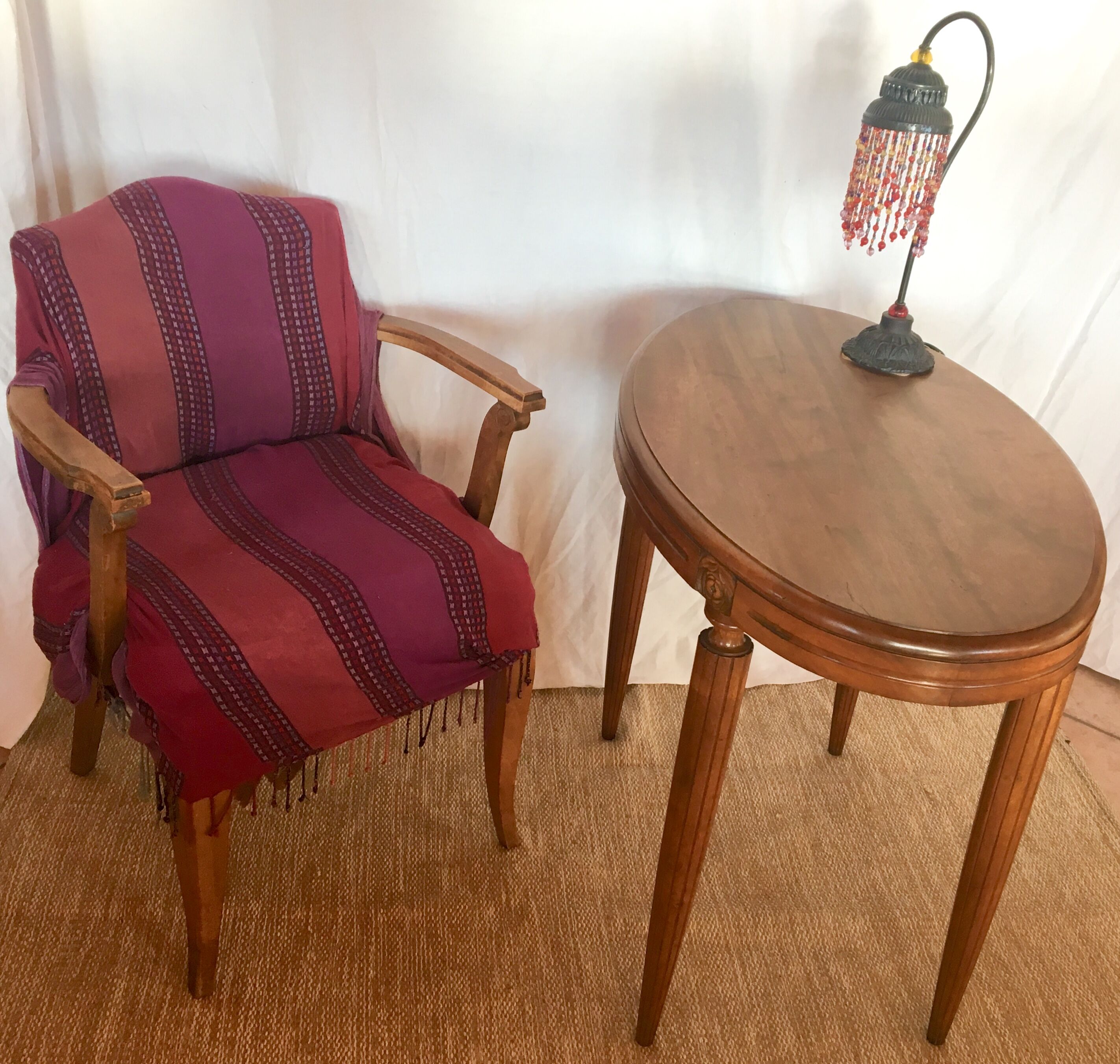 Walnut side table 1930