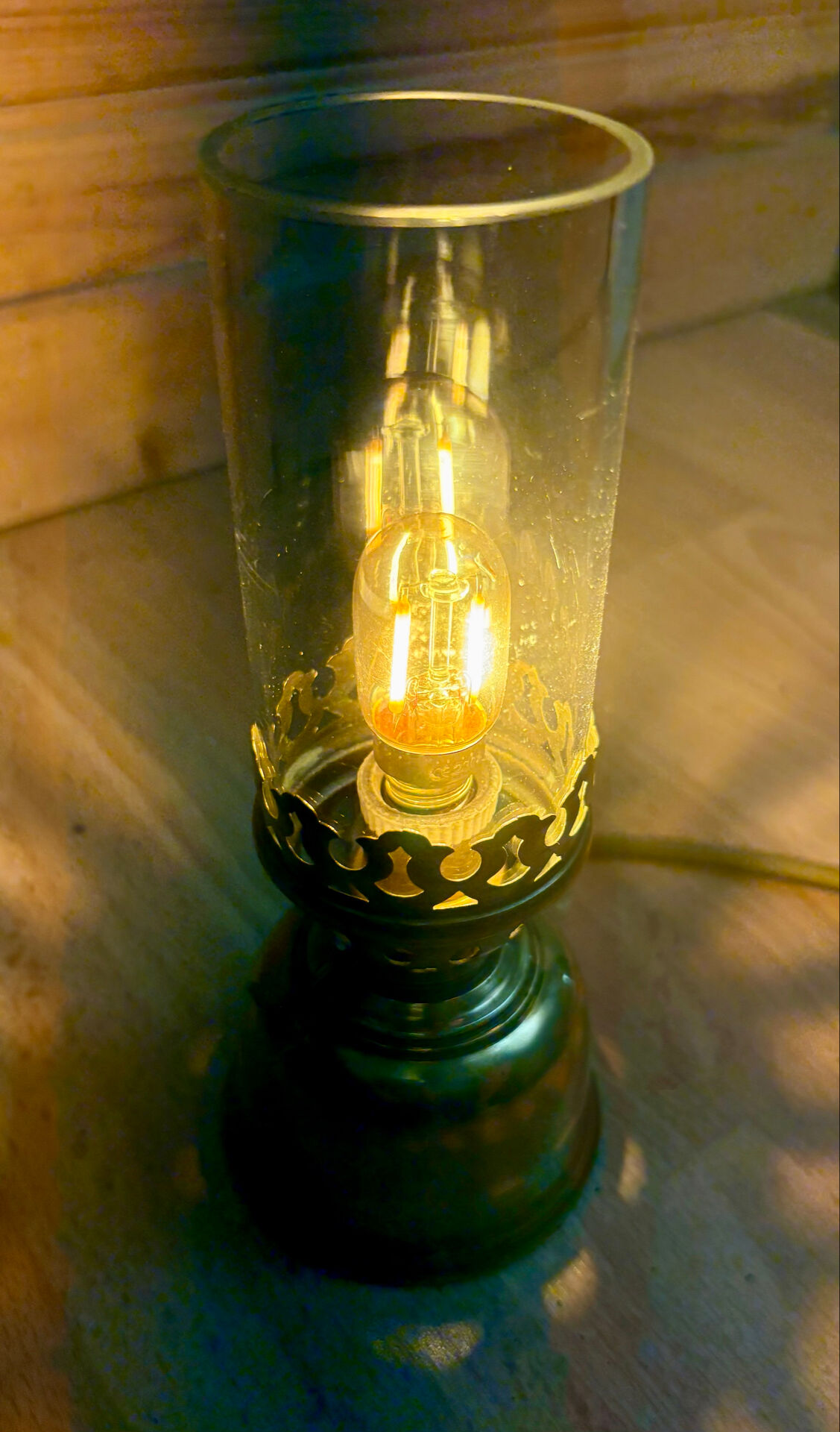 Electrified oil lamp