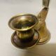 Church brass candle holder with matchbox