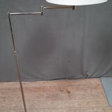 Brushed steel standing lamp