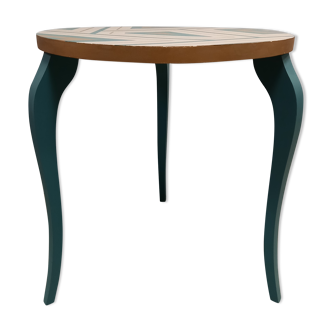 Painted art deco pedestal table