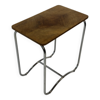 Table d'appoint vintage de style Art Déco / Bauhaus table d'appoint design années 60
