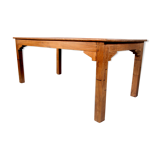 Table de ferme atelier en teck birman ancien