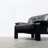Brutalist German postmodern lounge chairs and sofa by Rolf Benz for Musterring, 1990s, set of 3.