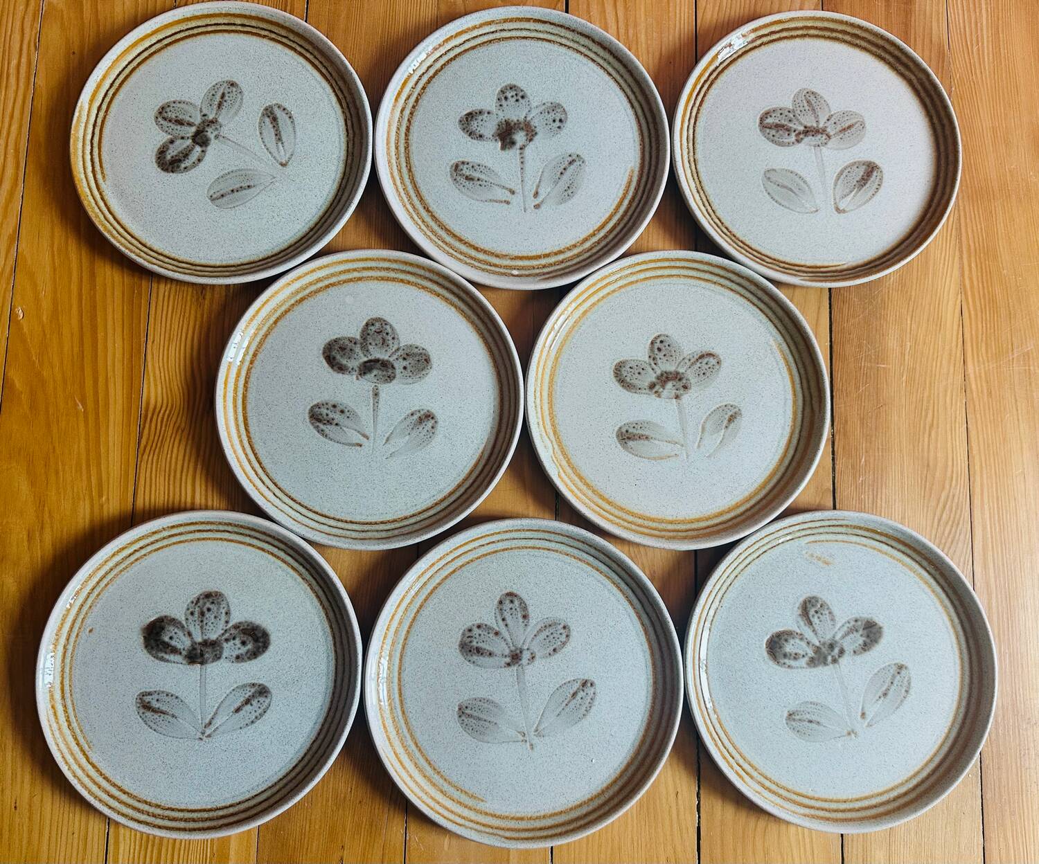 8 dessert plates Sarreguemines 🇫🇷 Tignes