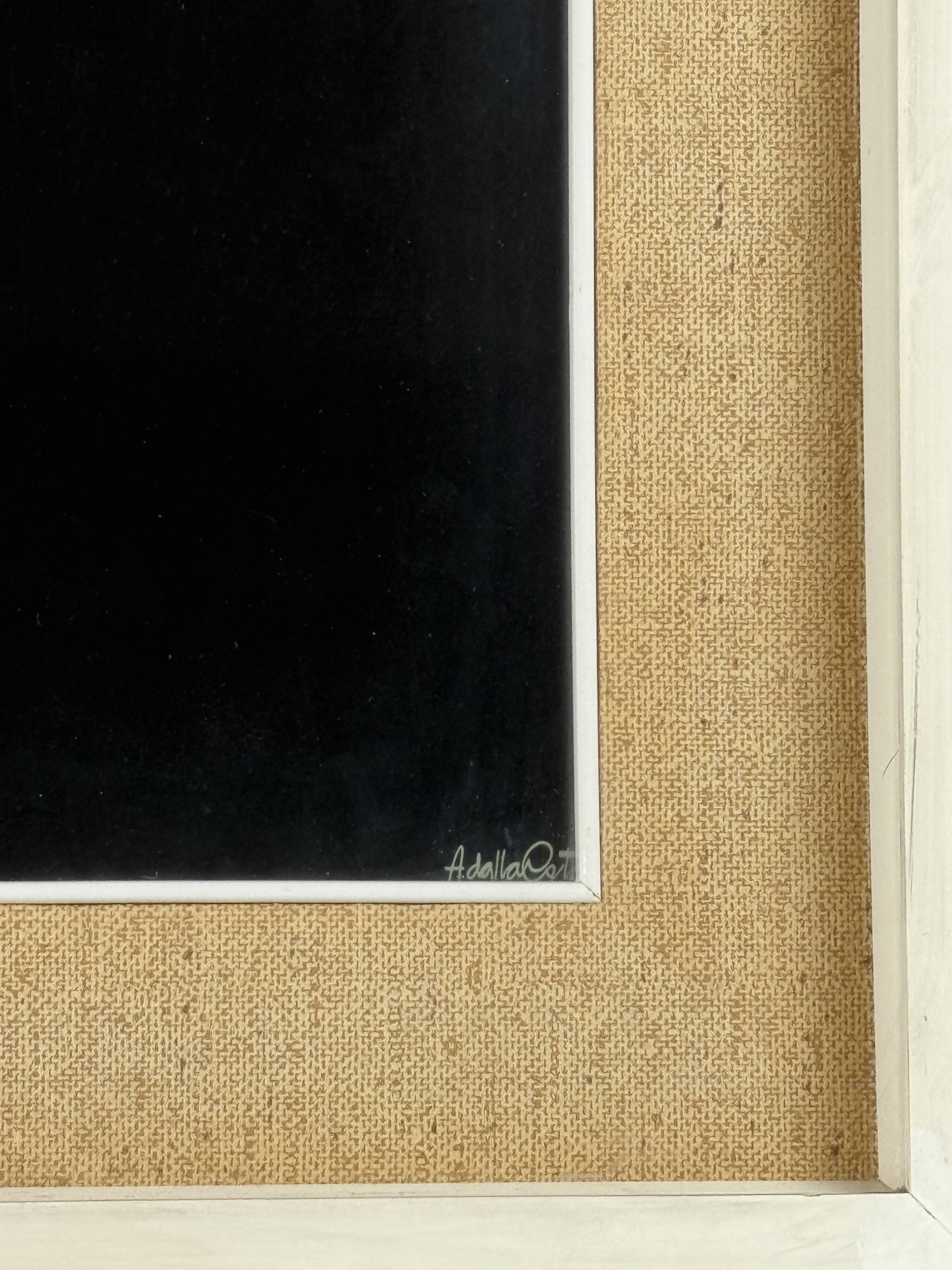 Amleto Dalla Costa, original serigraph framed, Milan Italy 1980s