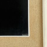 Amleto Dalla Costa, original serigraph framed, Milan Italy 1980s