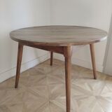 Wooden round table