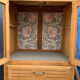 Buffet parisien vitré Art déco en bois brut