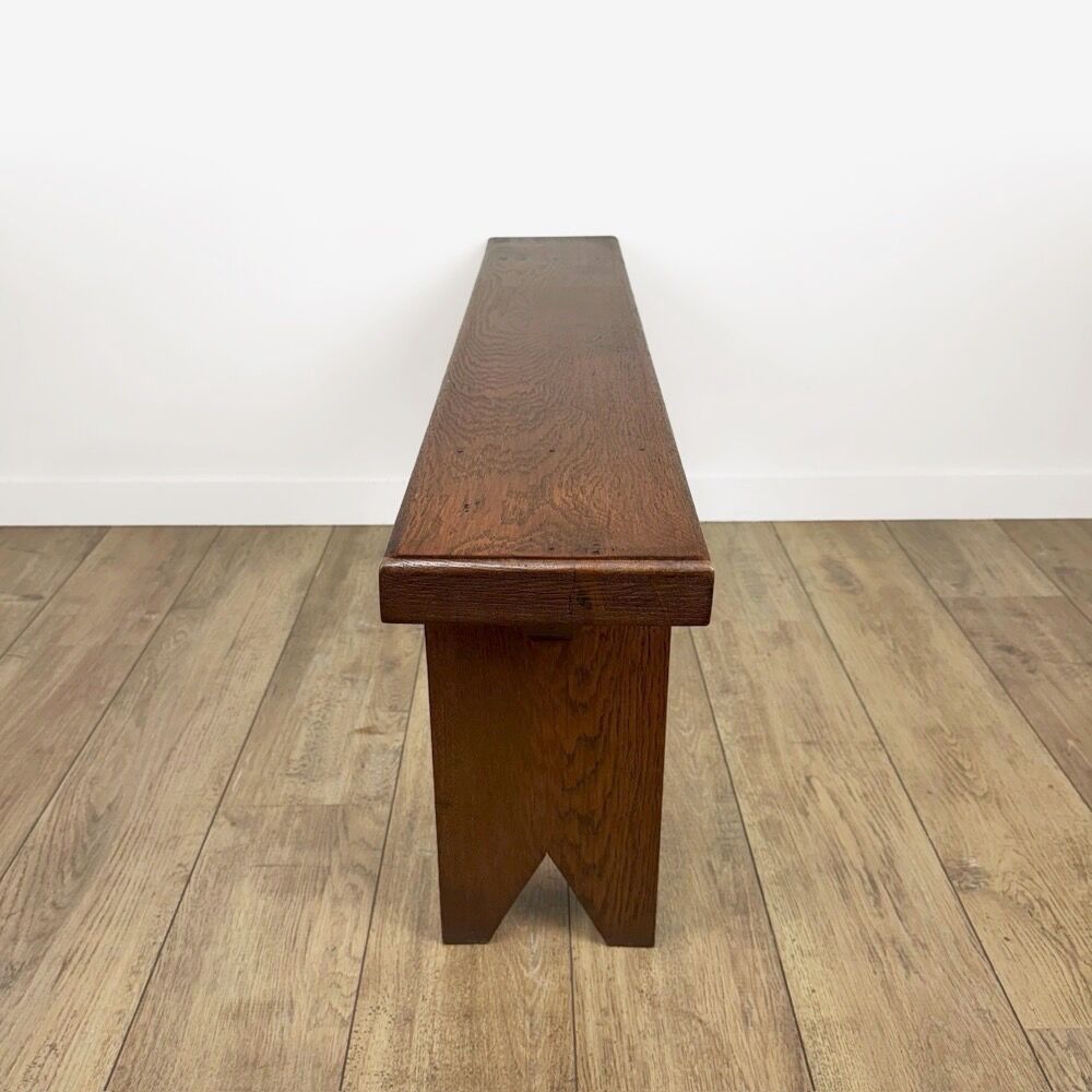 Handcrafted oak bench