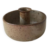Vintage stoneware candlestick