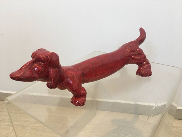 Chien en céramique