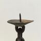 Candlestick with iron link chain and bronze cup
