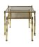 Mid-century brass and glass nesting tables, 1970s, set of 2