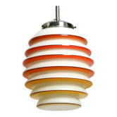 Magnifique lampe de plafond en verre originale et rare des années 1930.