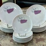 18-piece dinner service by Le Corbusier designed for Prunier restaurants