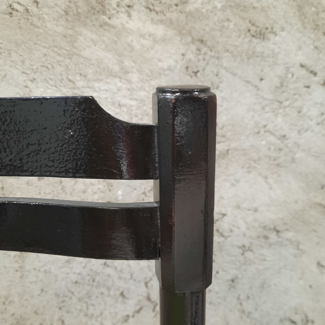 Six 50's chairs - varnished wood