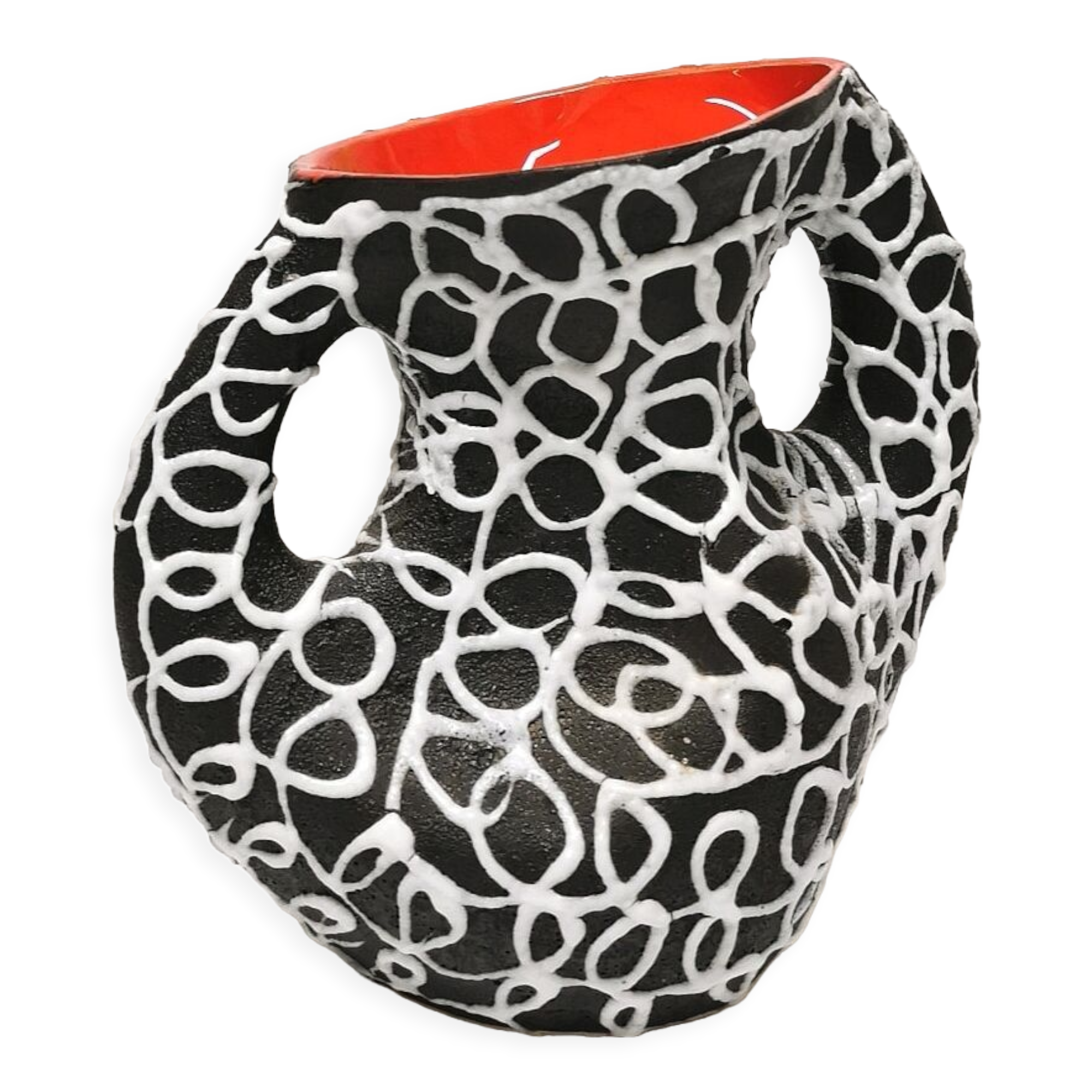 Vallauris 'spaghetti' ceramic vase