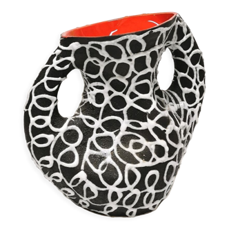 Vallauris 'spaghetti' ceramic vase