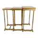 Set of 3 nesting tables – Golden finish