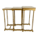 Set of 3 nesting tables – Golden finish