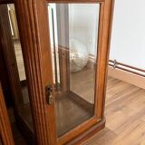 Pair of beveled glass display cases