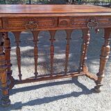 Small table / desk 2 drawers Henri II style