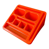 Orange desktop organizer