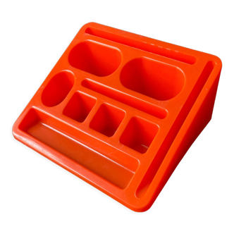 Orange desktop organizer