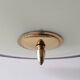 Vintage palette chandelier 1950 glass & brass