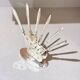 Vintage Silver-Plated Butterfly Knife Holder Set of Six Decorative Butter Knives