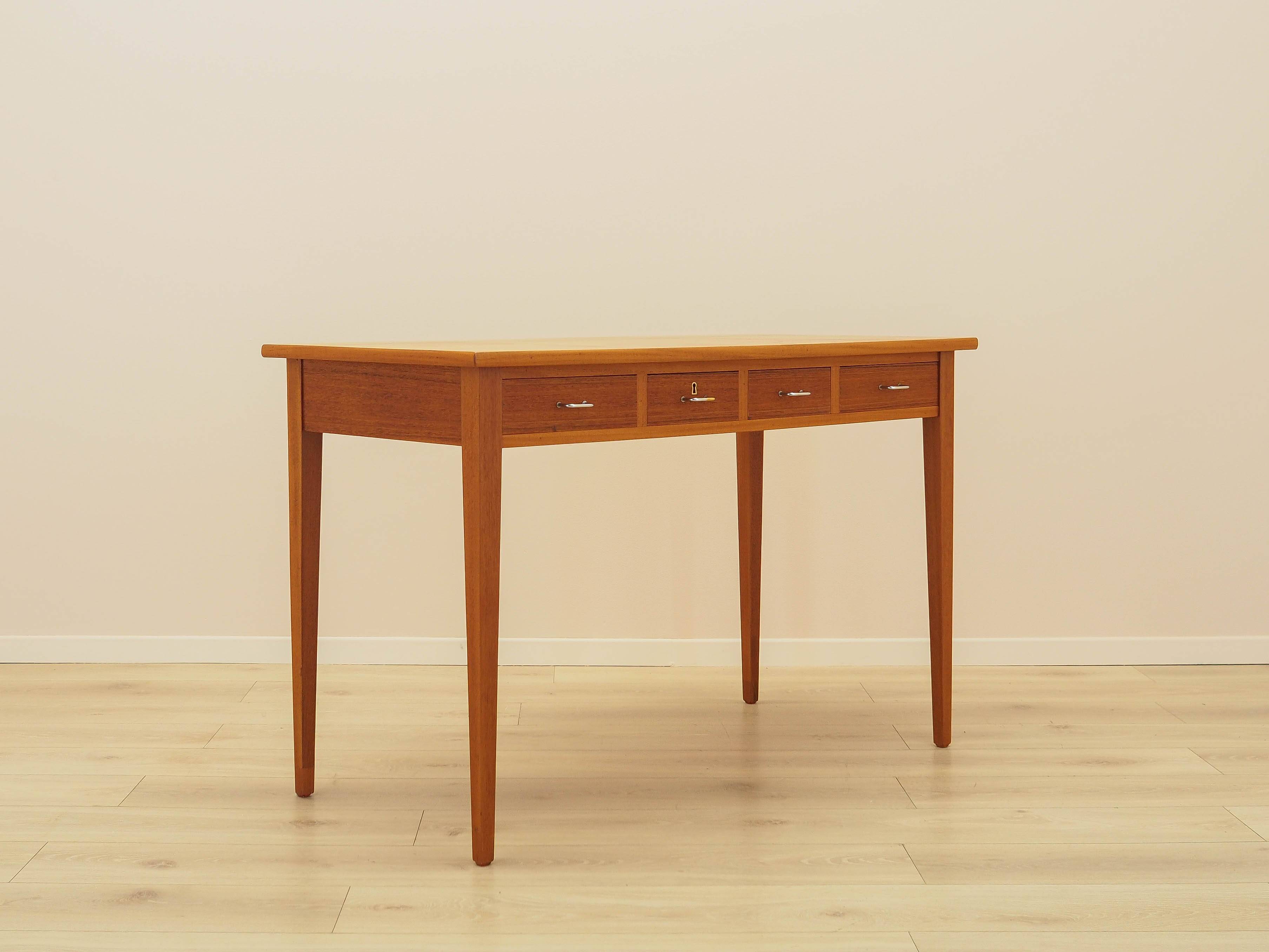 Teak desk, Danish design, 1970s, made in Denmark