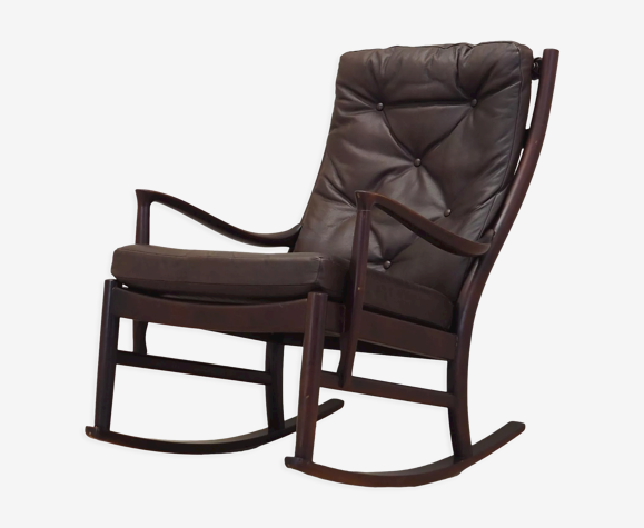 Rocking-chair en hêtre, design danois, années 1980, production: Danemark