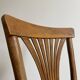 Chaise bistrot baumann bois et assise tissus