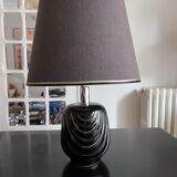 Black and gold ceramic lamp