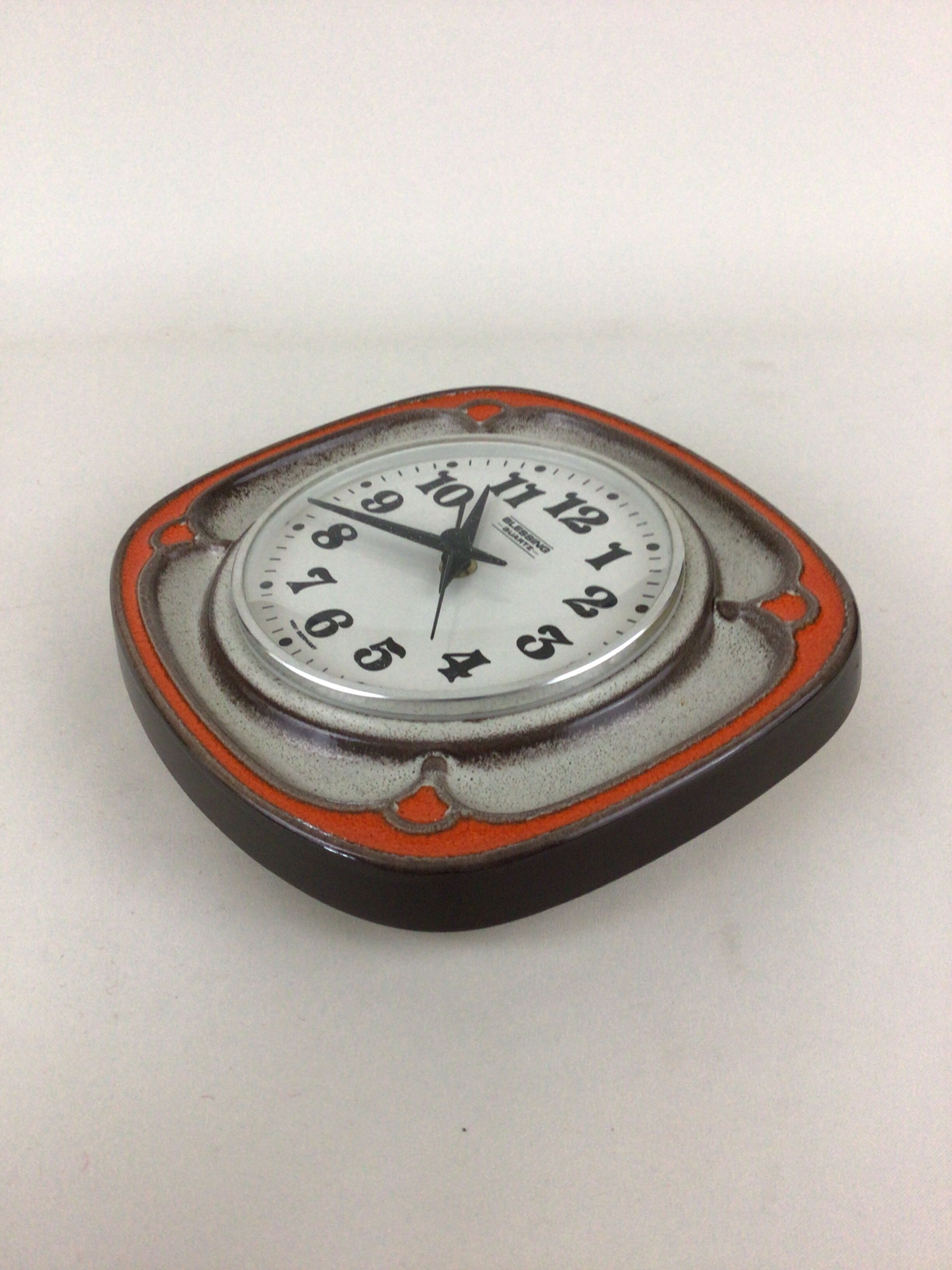 West Germany earthenware clock 70s