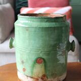 Old green glazed pot