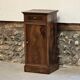 Small piece of furniture / bedside table in burr walnut