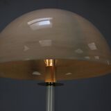 Lampadaire en métal et plastique blanc, Allemagne 1970