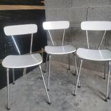 Set of 9 vintage formica chairs