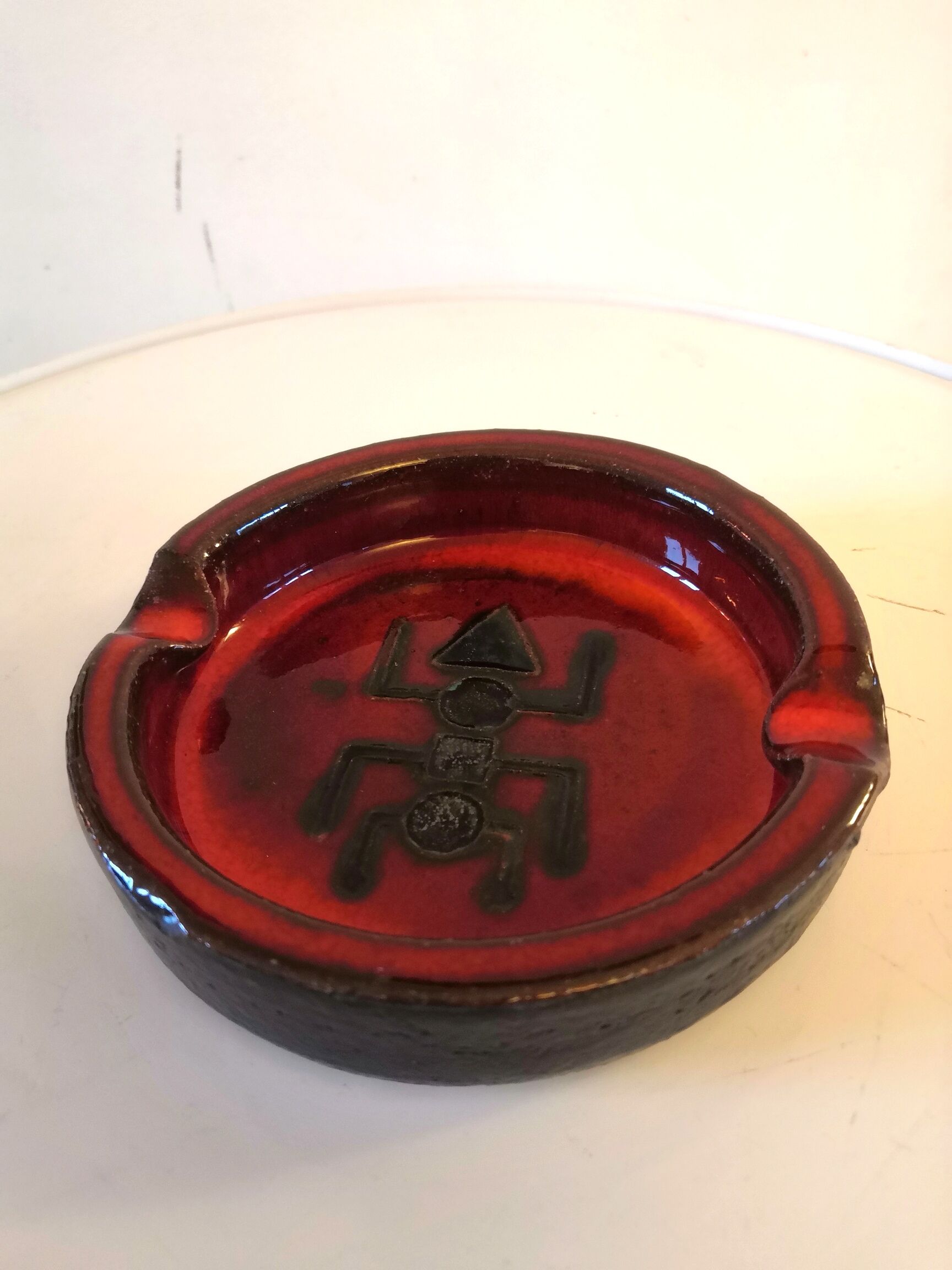 Vintage ceramics signed Erta Belgium 70s